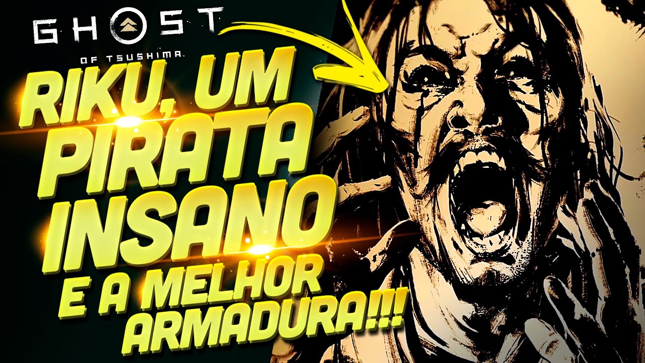 RIKU MÃO NEGRA, O PIRATA BRABÍSSIMO E SUA ARMADURA SARUGAMI (A MELHOR) EM GHOST OF TSUSHIMA!!!