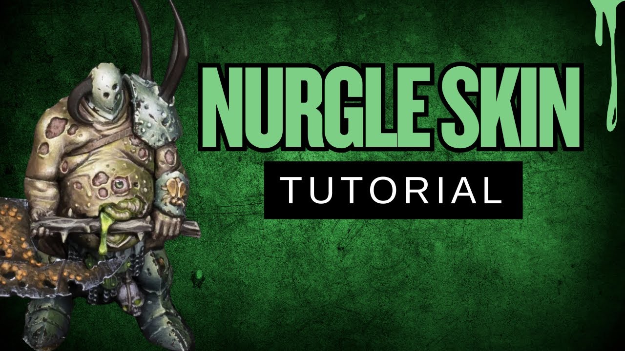 How to Paint Nurgle Skin - Lord Of Plagues - Warhammer Tutorial