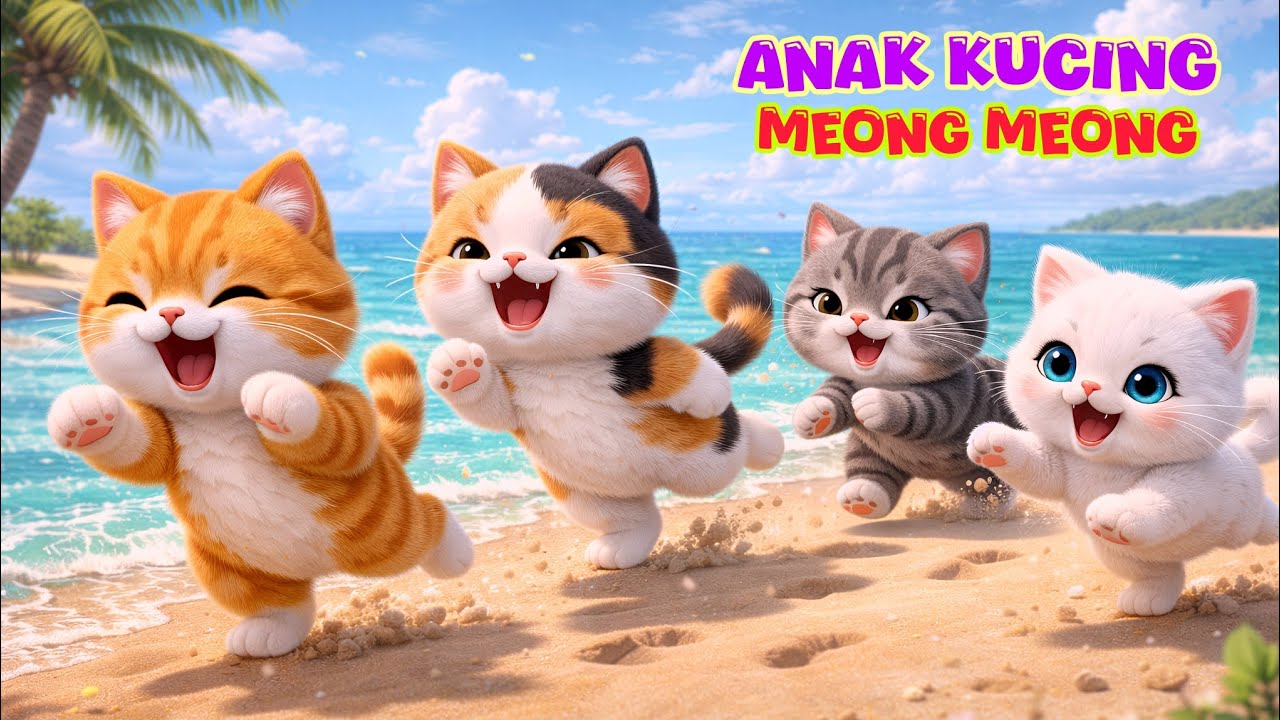 Lagu Anak Anak Kucing Meong.. Meong.. | Kitten Song 