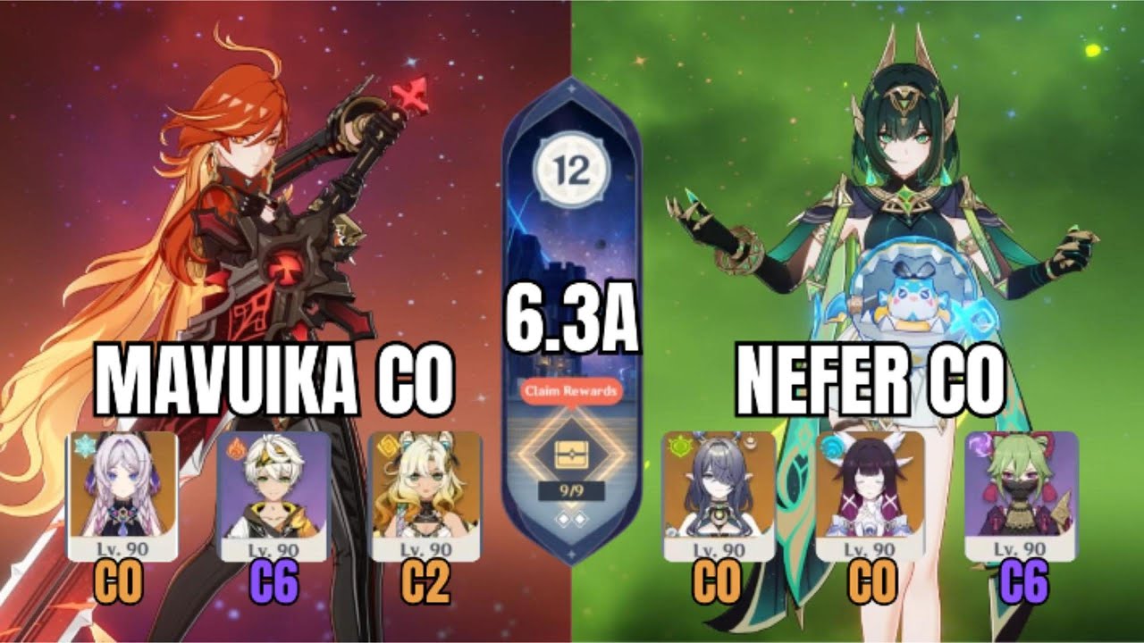 [6.3] Abyss Floor 12 Jan 16 2026: C0 Mavuika & C0 Nefer with C0 Columbina