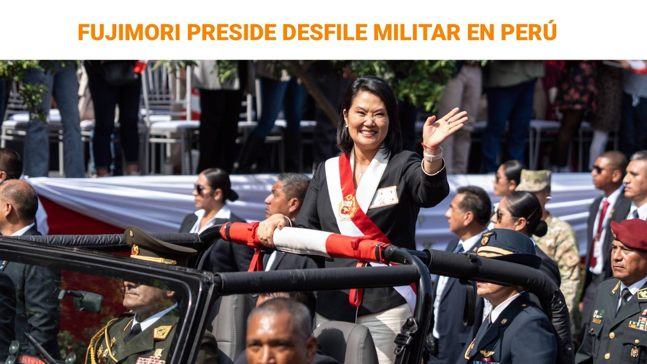 Desfile militar en Per&uacute; presidido por la nueva presidenta Fujimori | RTVE Noticias