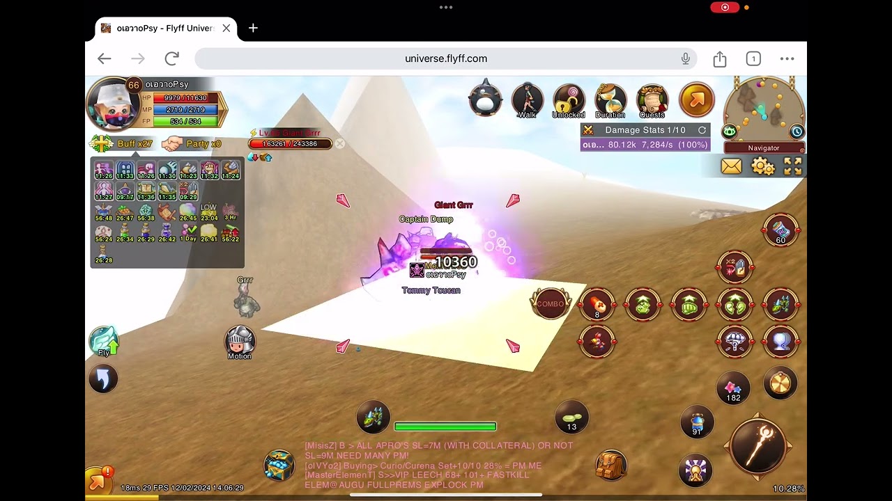 Flyff Universe - Psykeeper (STA) Kill 2 Giant