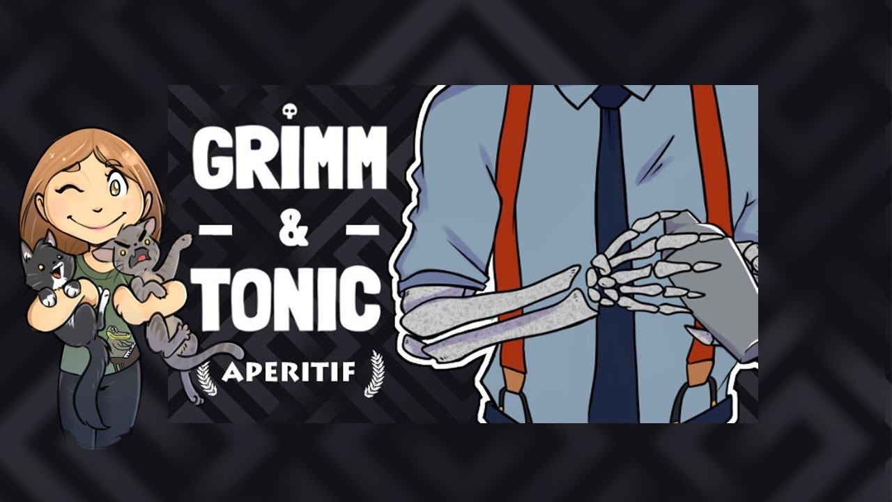 Hulyen Plays Grimm & Tonic - Noir bartending visual novel! (Full Playthrough)