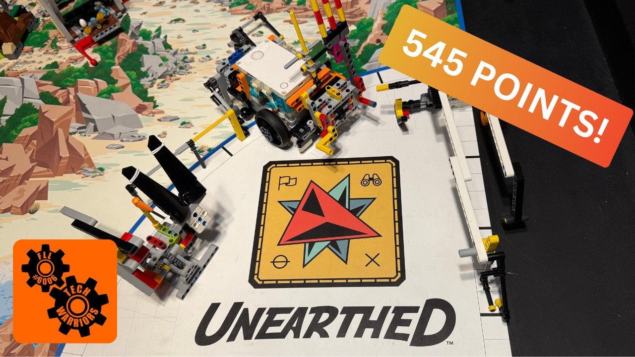 545/545 | Первый забег роботов в рамках LEGO League UNEARTHED Challenge завершен