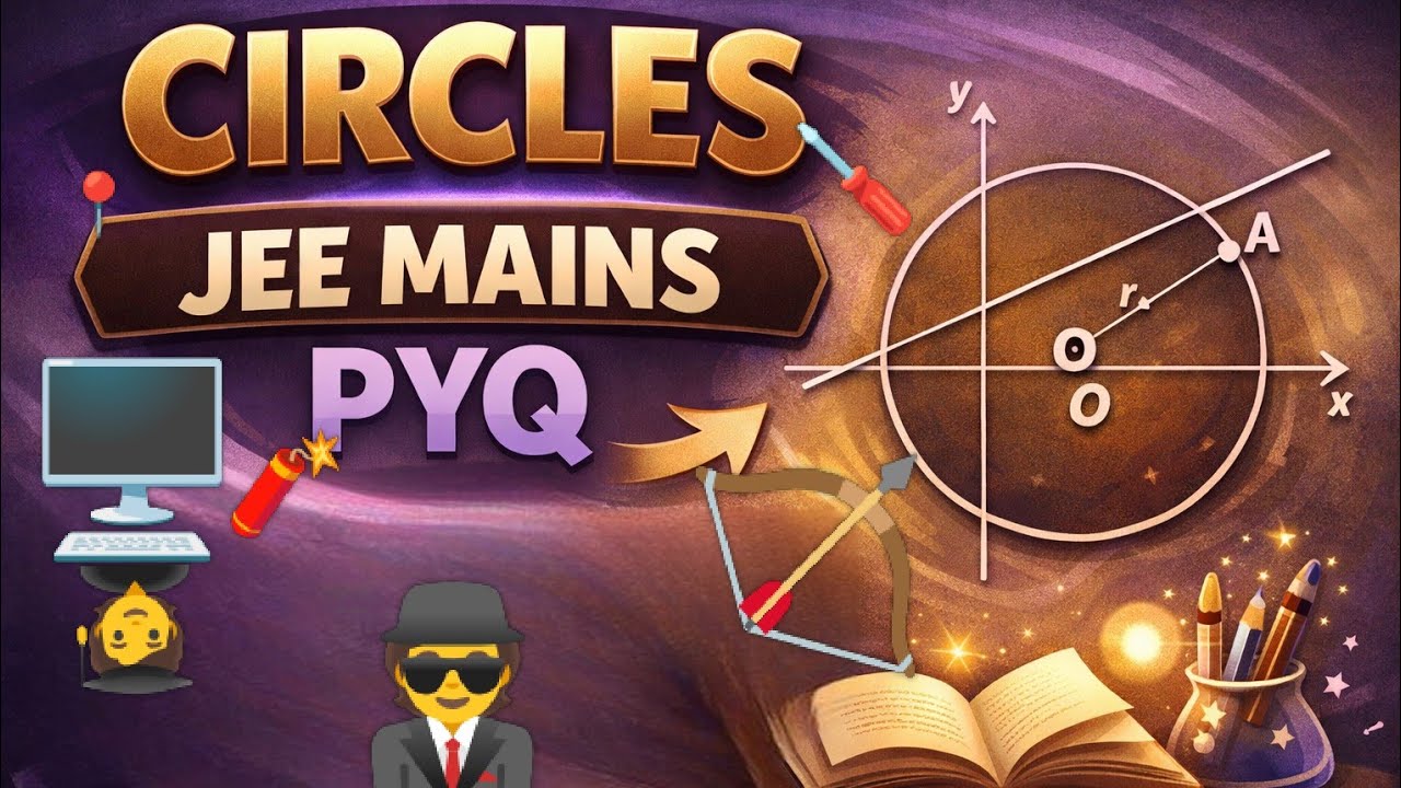 🌟JEE|Circle|Locus of midpoint of chords of circle based question| Important for jee mains April#jee