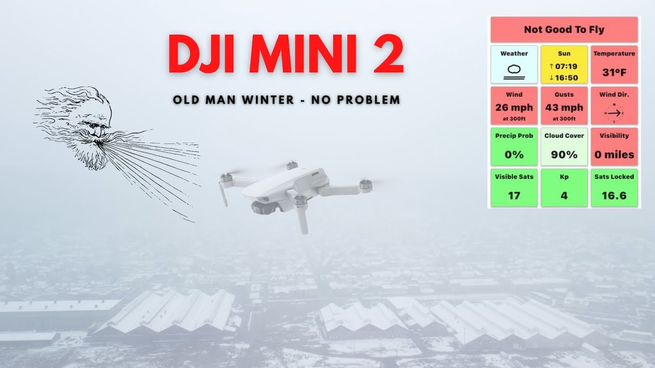 DJI MINI 2 - WIND TEST / SNOW TEST - DJI MAVIC MINI 2