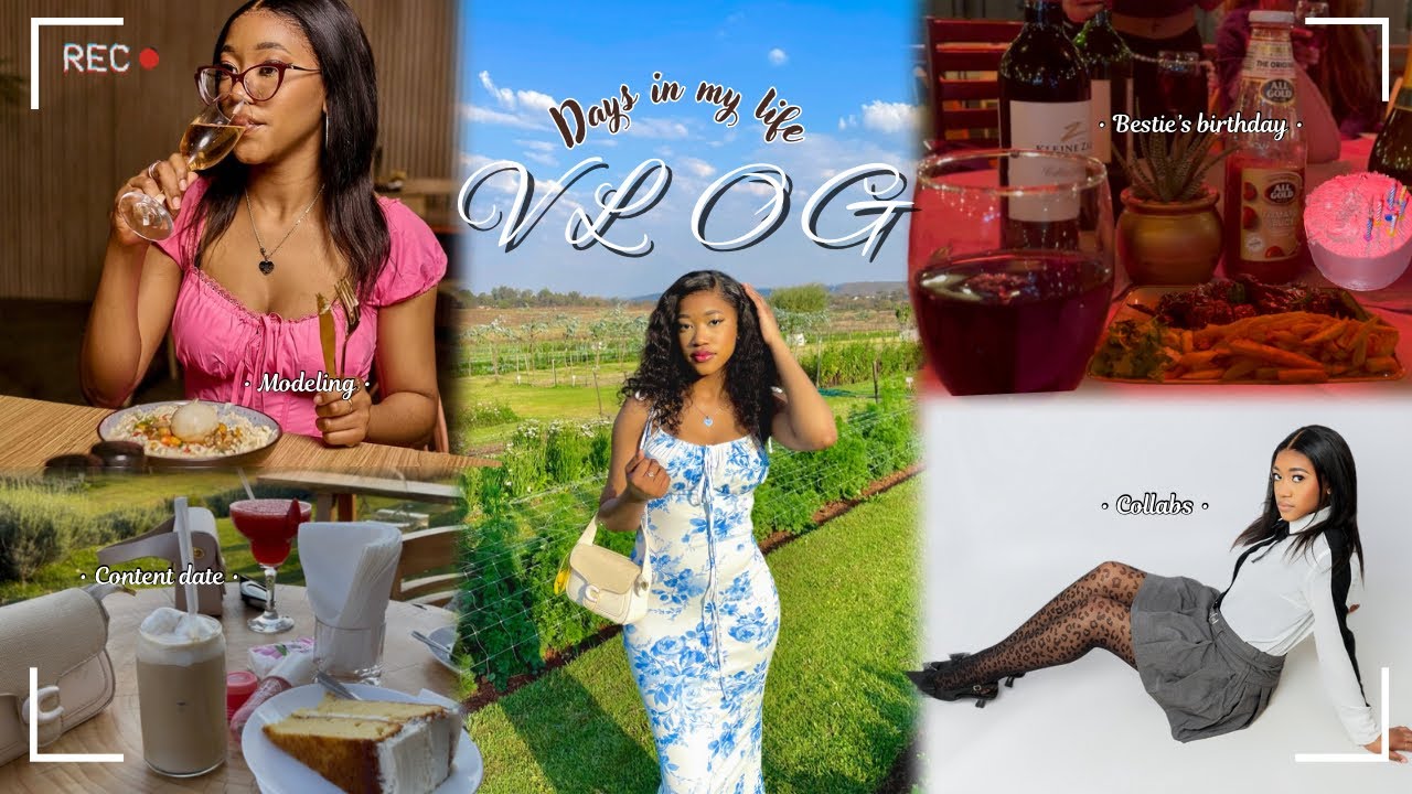 VLOG| Unemployed living in Harare at 20| Modeling, Besties birthday, Collab, Lunch date| ZimYouTuber