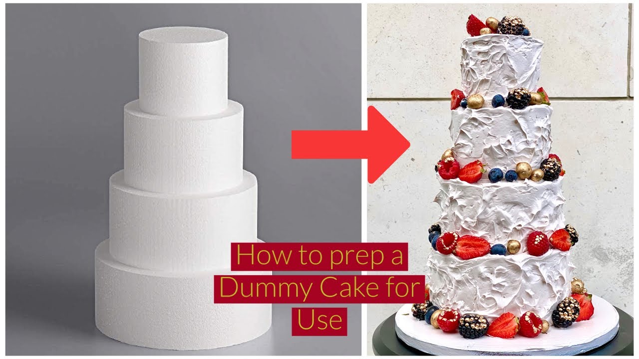 How to prep a Dummy Cake /Cake foam