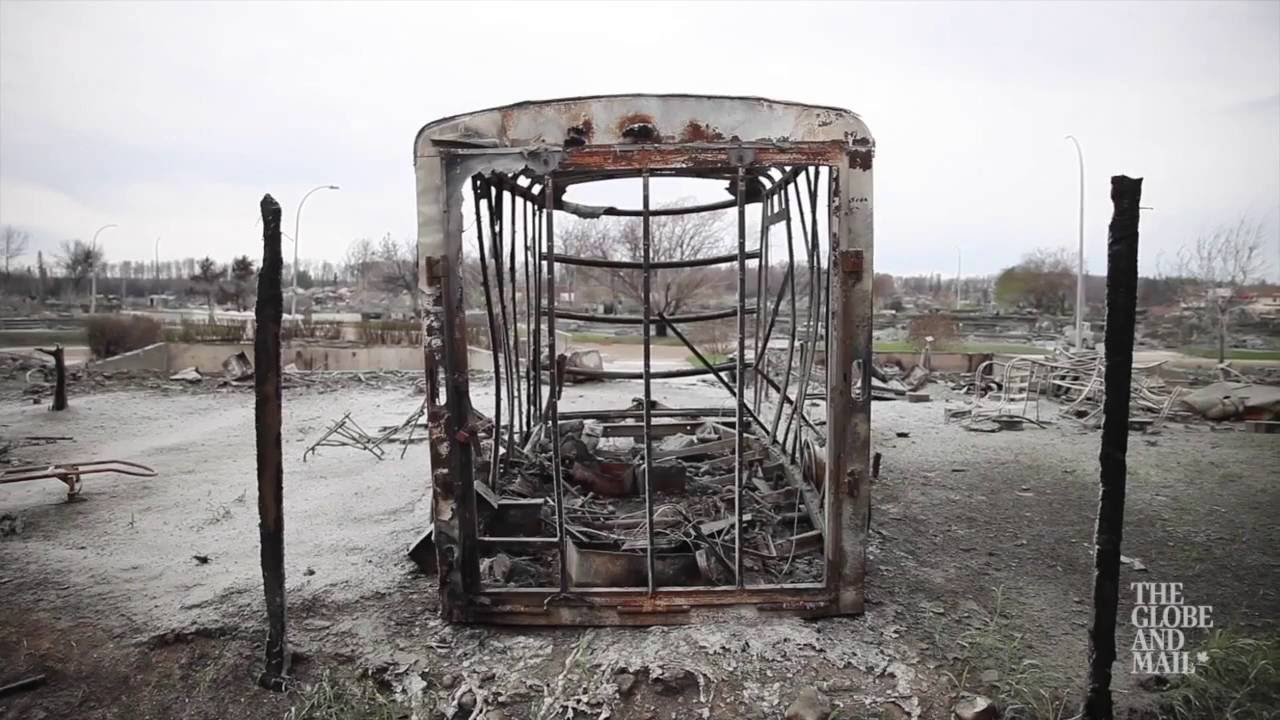 Ravaged by fire: Before and after shots of the worst-hit spots in Fort McMurray