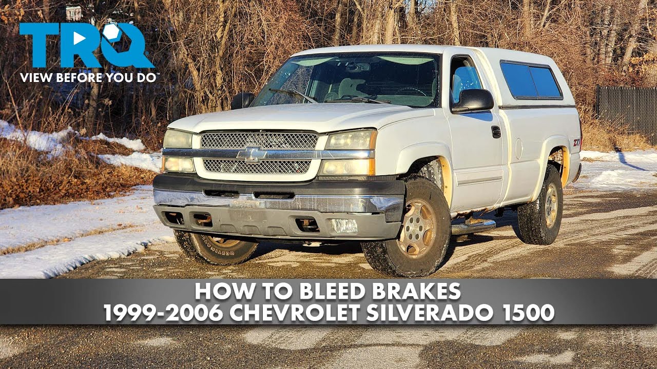 How to Bleed Brakes 1999-2006 Chevrolet Silverado