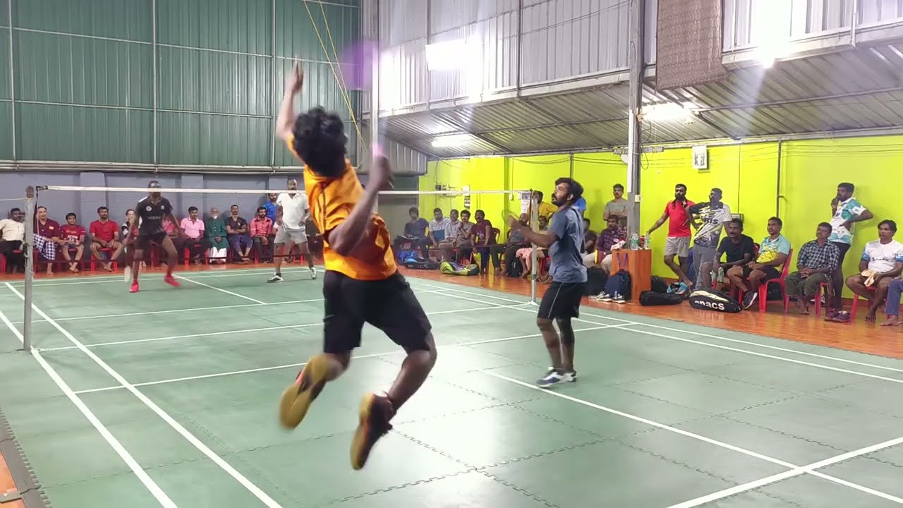 CHERTHALA BADMINTON ASSOCIATION - NIRAKKOOTTU - C Cgry, TOURNAMENT VIJEESH & SANDU Vs ASWIN & JOBIN