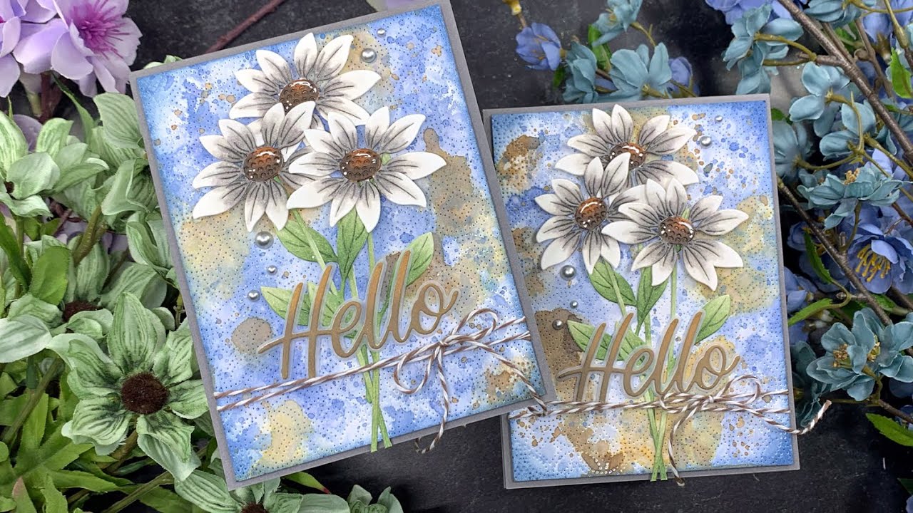 Hello Daisies Cards | OLO Markers + Distress Oxides | Simon Says Stamp