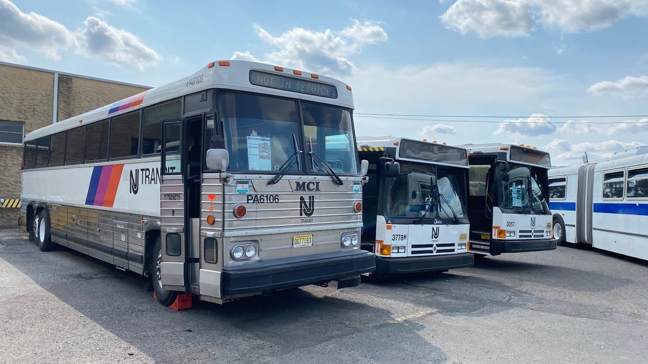 ᴴᴰ Various Vintage Buses departing the 2022 New Jersey Transportation Heritage Center Bus Festival