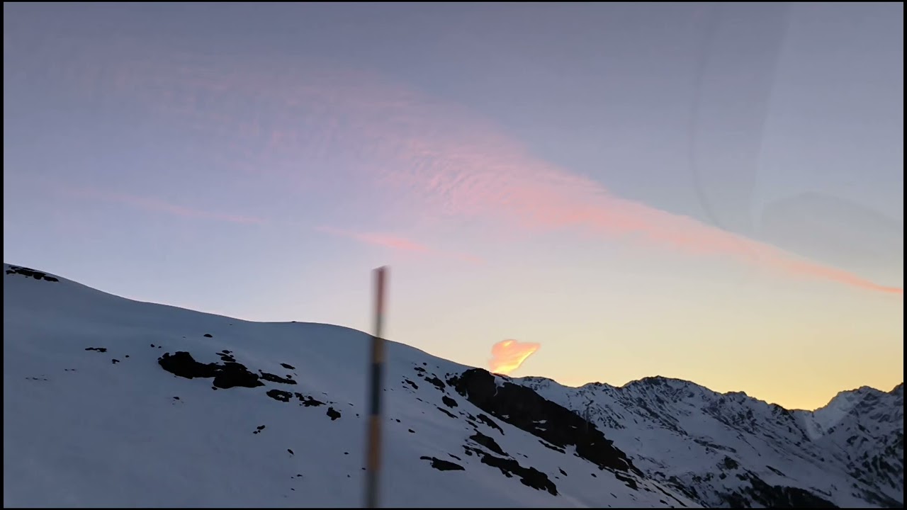 Bernina Pass, Express, Switzerland. Sunrise | Driving for Work Study Sleep ASMR
