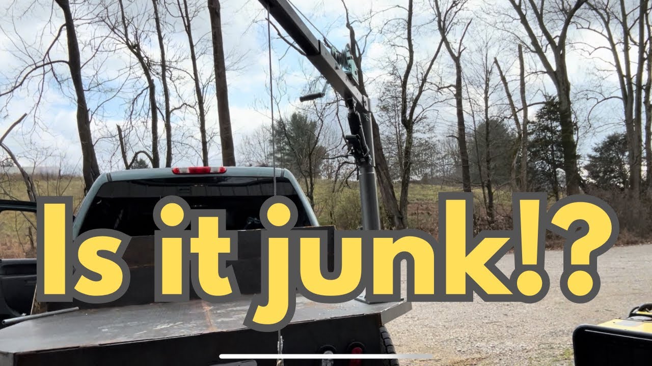 First impression of the harbor freight truck bed crane