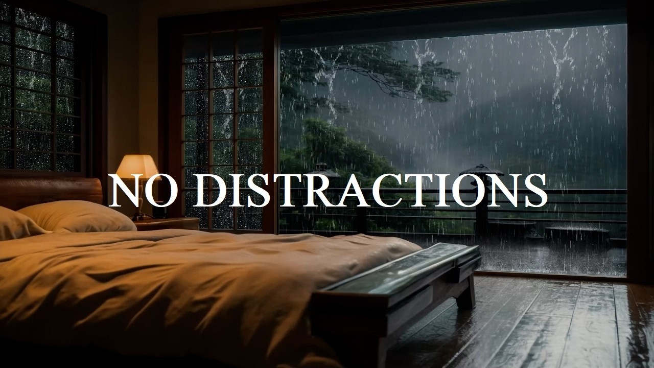 Focus Piano Music for Students | Calm Rain Sounds for Concentration | Deepora Sounds