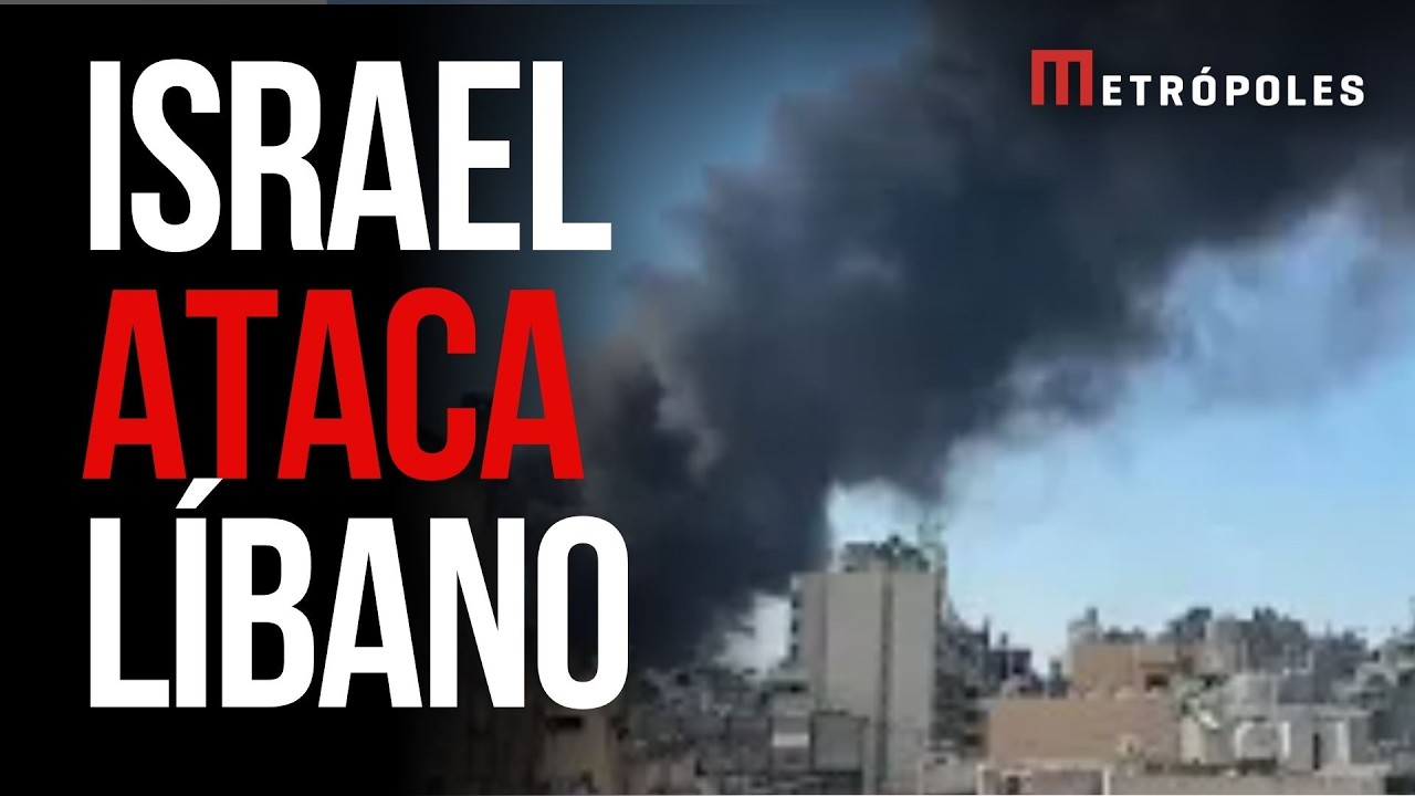 Veja momento do ataque de Israel a Beirute, no L&iacute;bano