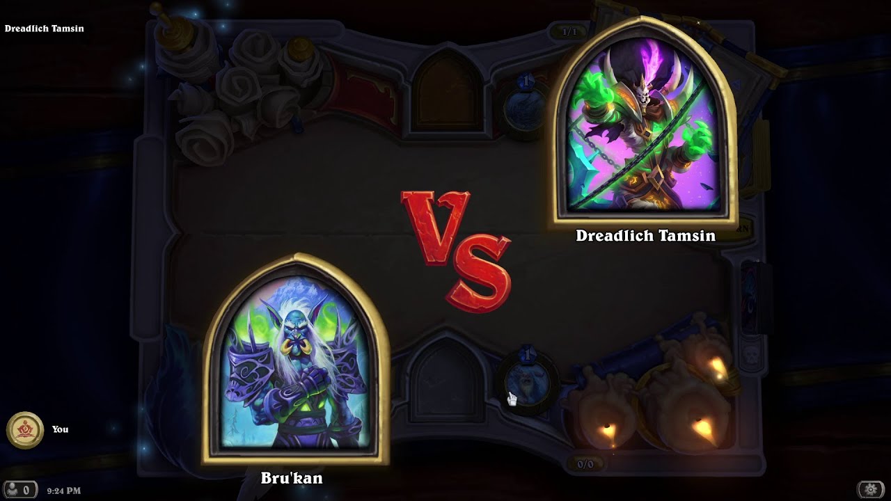 Book of Mercenaries Bru'kan vs Dreadlich Tamsin (Final Boss) | Hearthstone Book of Mercenaries