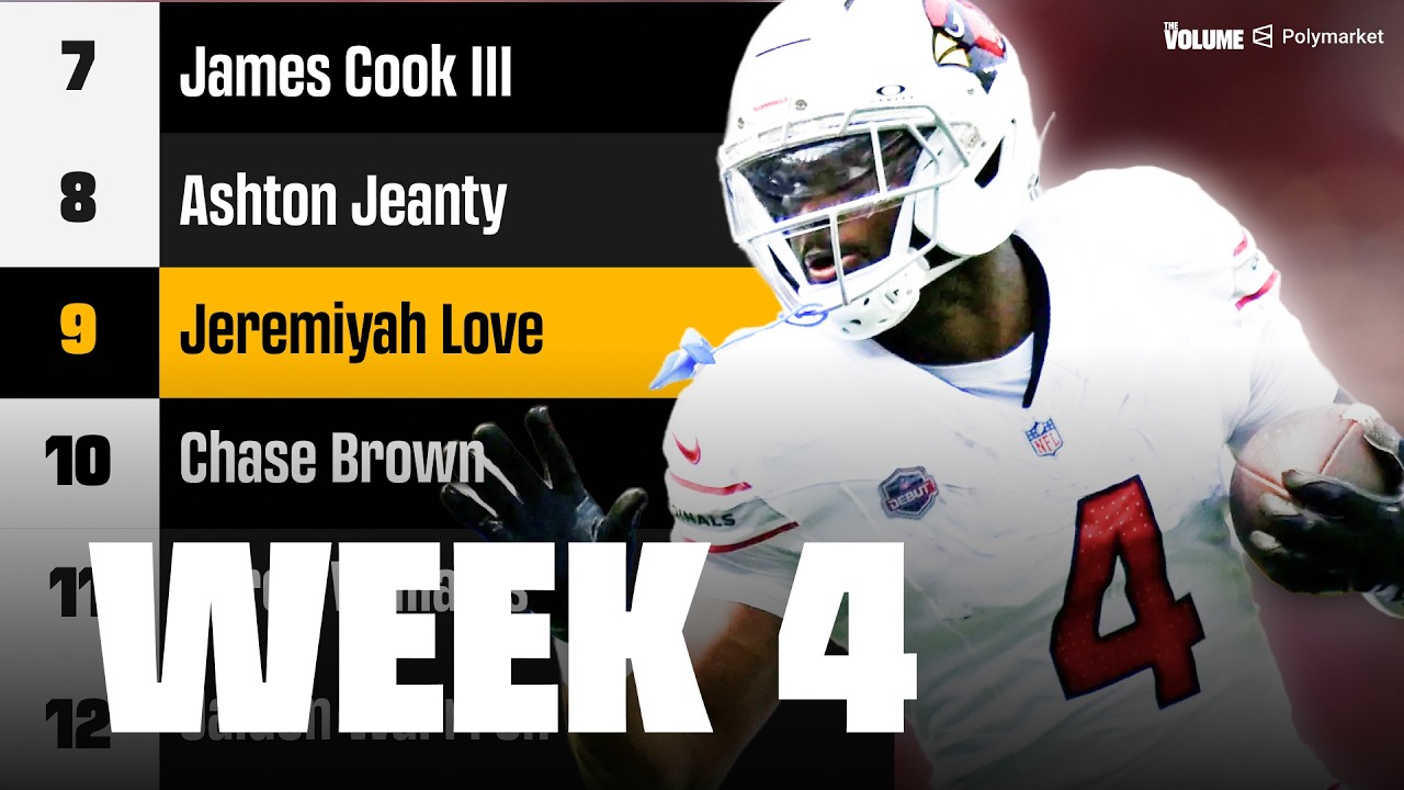 Fantasy Football Week 4 Rankings & Tiers | RB Studs, Busts & Sleepers (2026)