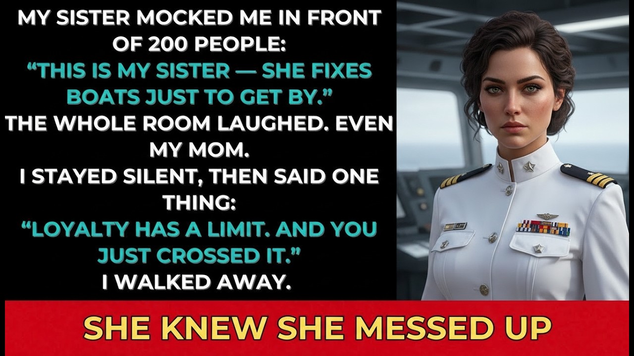 My Sister Mocked Me As Just A Navy Mechanic At Her Merger Gala – Then Tried To Steal My Legacy