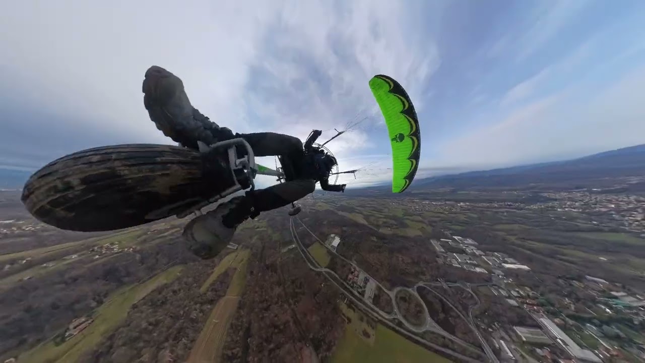 🪂Paramotore Volare con il Trike 🪂#paramotore #paragliding #volare 
