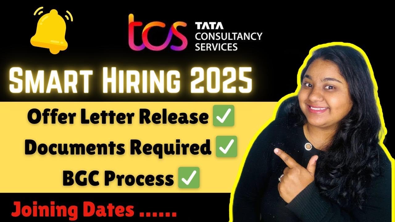 TCS smart hiring Offer Letter Released || TCS BGC Process || TCS Background verification