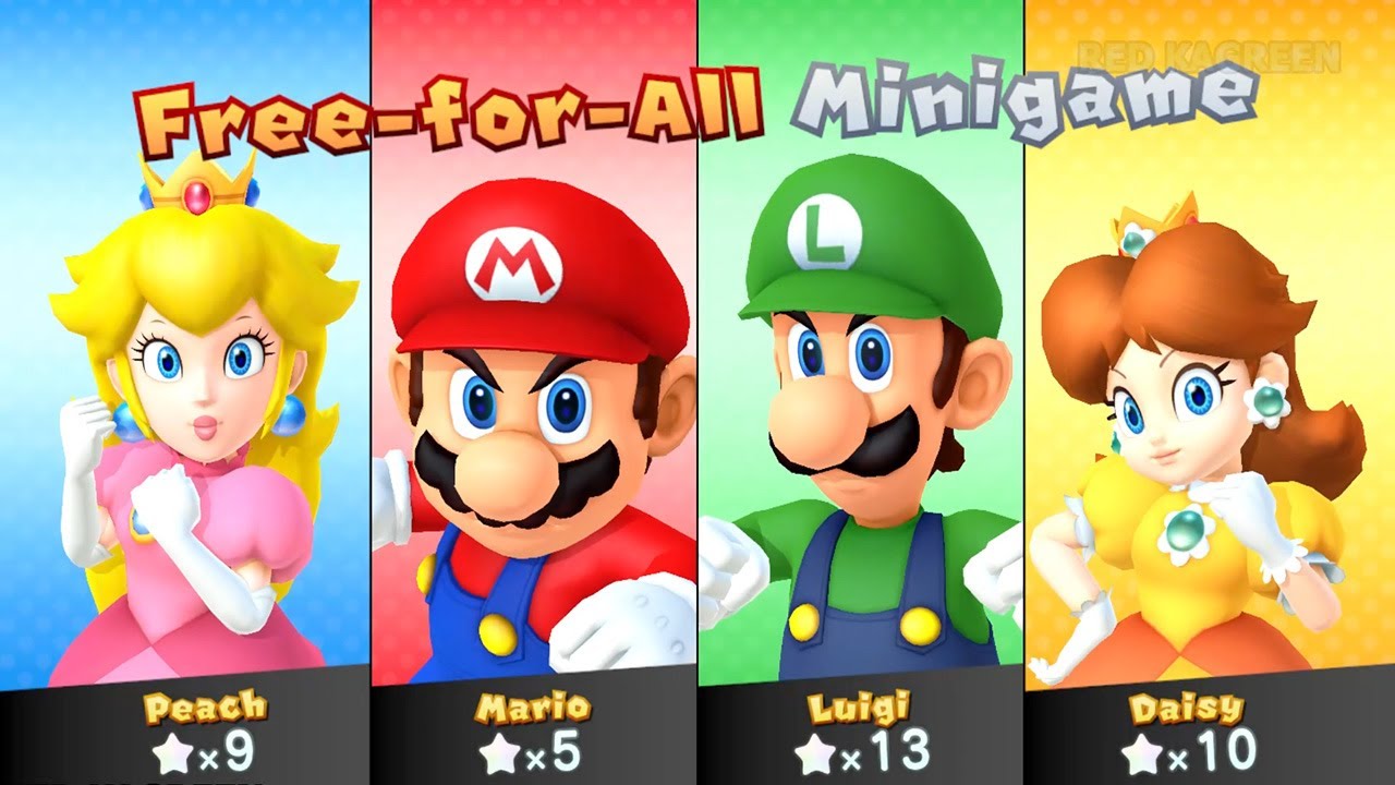 Mario Party 10 Chaos Castle - Peach vs Mario vs Luigi vs Daisy (Very Hard)