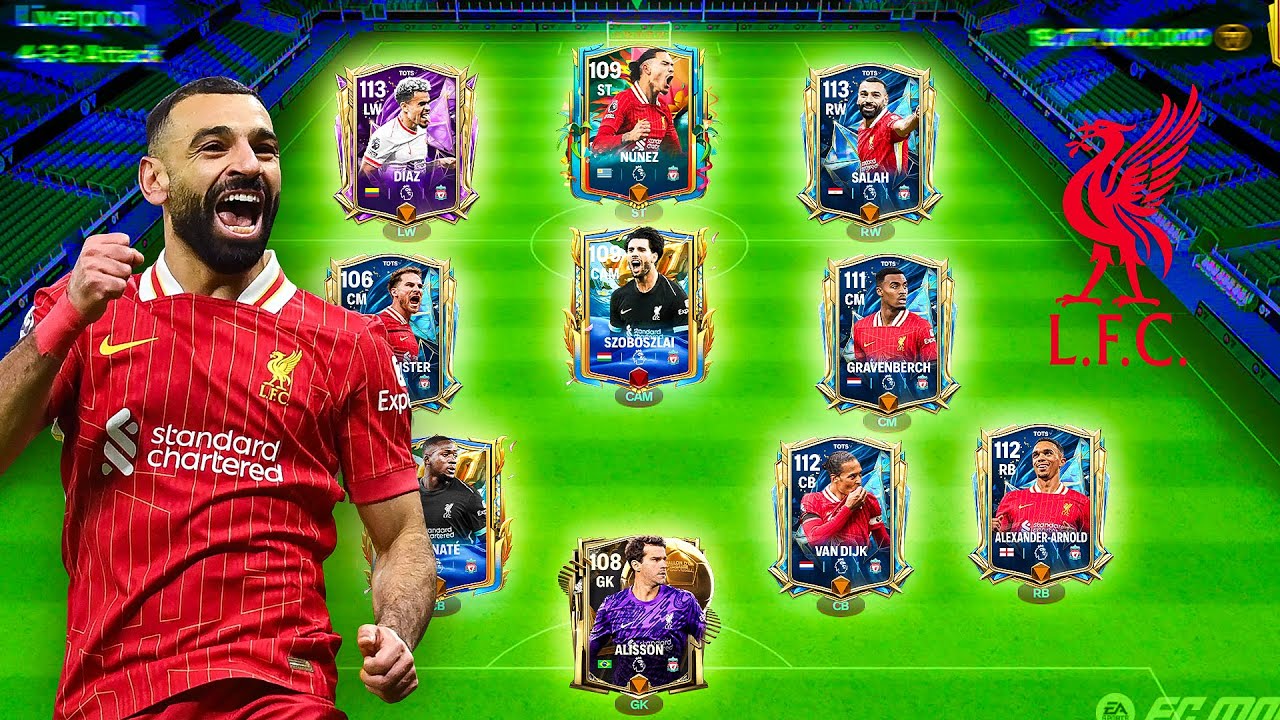 Liverpool - Best Ever Squad Builder || Premier League Champions 2025 Squad || FC Mobile