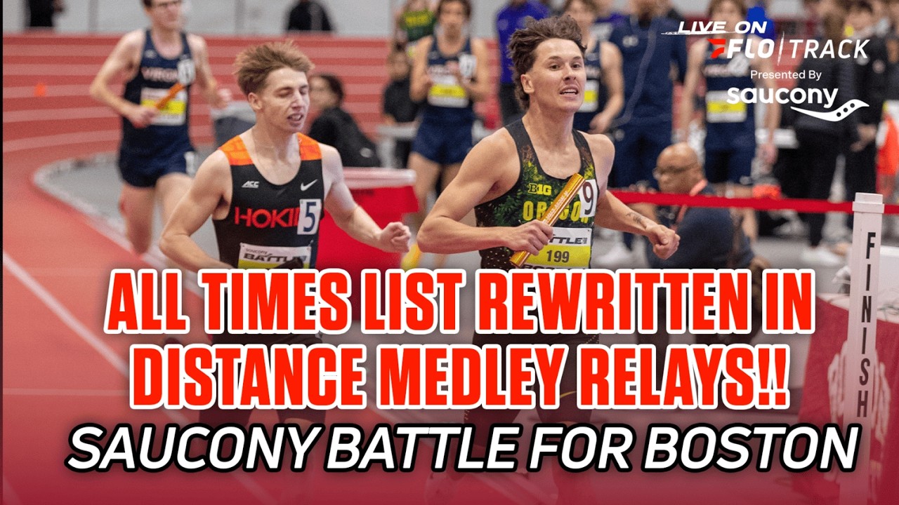 All-Times List Rewritten In Men's Distance Medley At Saucony Battle For Boston!!!