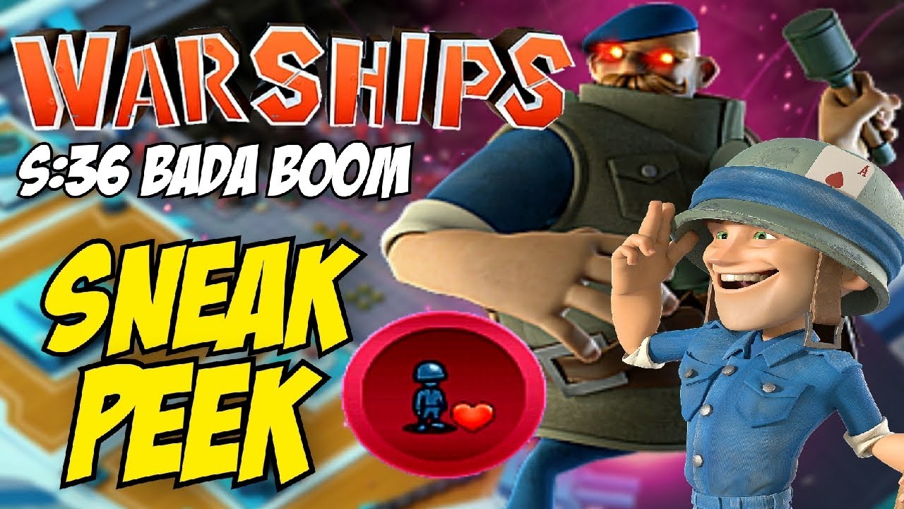 Boom Beach [Sneak Peek + Tech Tree Talk] Warships Season 36 Bada Boom
