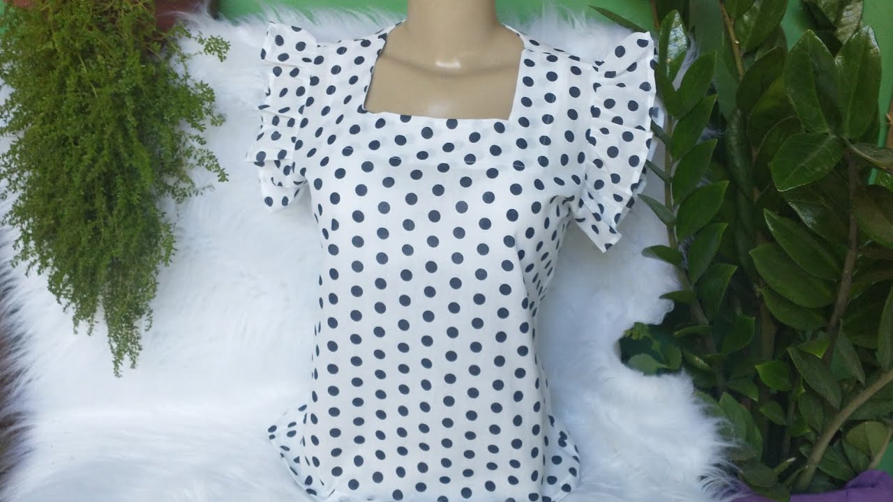 blusa  gola quadrada fácil de mais 😘👍🏻