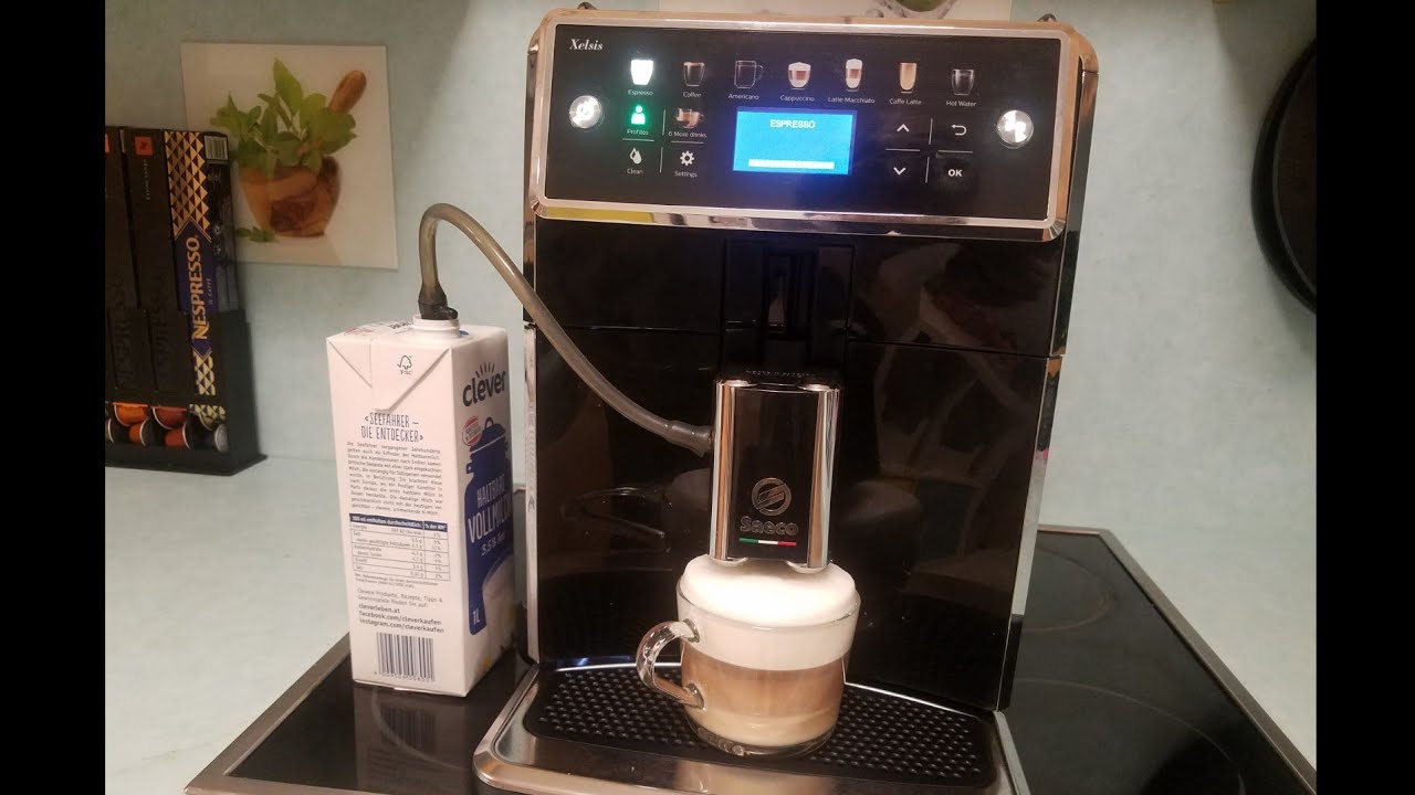 Saeco Xelsis SM 7580 keinen Milchschaum Reparatur. Lösung des Problems. Ventile Schaum Ventil Milk