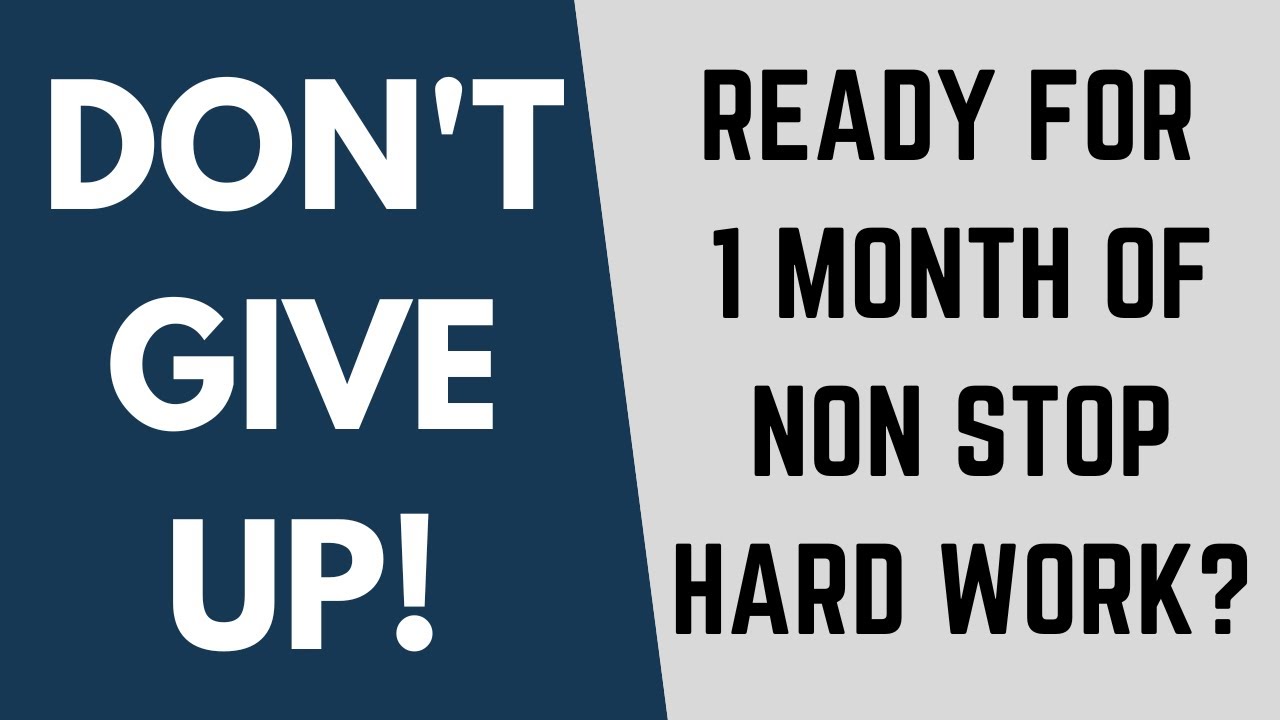 CAT 2022 final preparation: Ready for 1 month of non-stop hard work? DON'T GIVE UP !