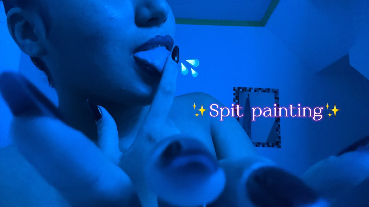 ASMR CASEIRO- spit painting em 🫵🏼