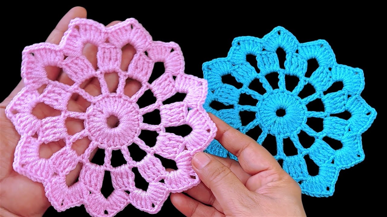 Easy Crochet Doily Tutorial For Beginners, Quick Doily Pattern, Flower Doily Crochet Pattern