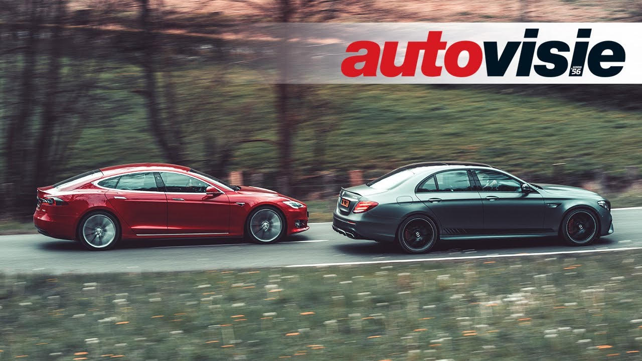 Autovisie TV: Tesla Model S P100D versus Mercedes-AMG E 63 S 4Matic+ (2017)