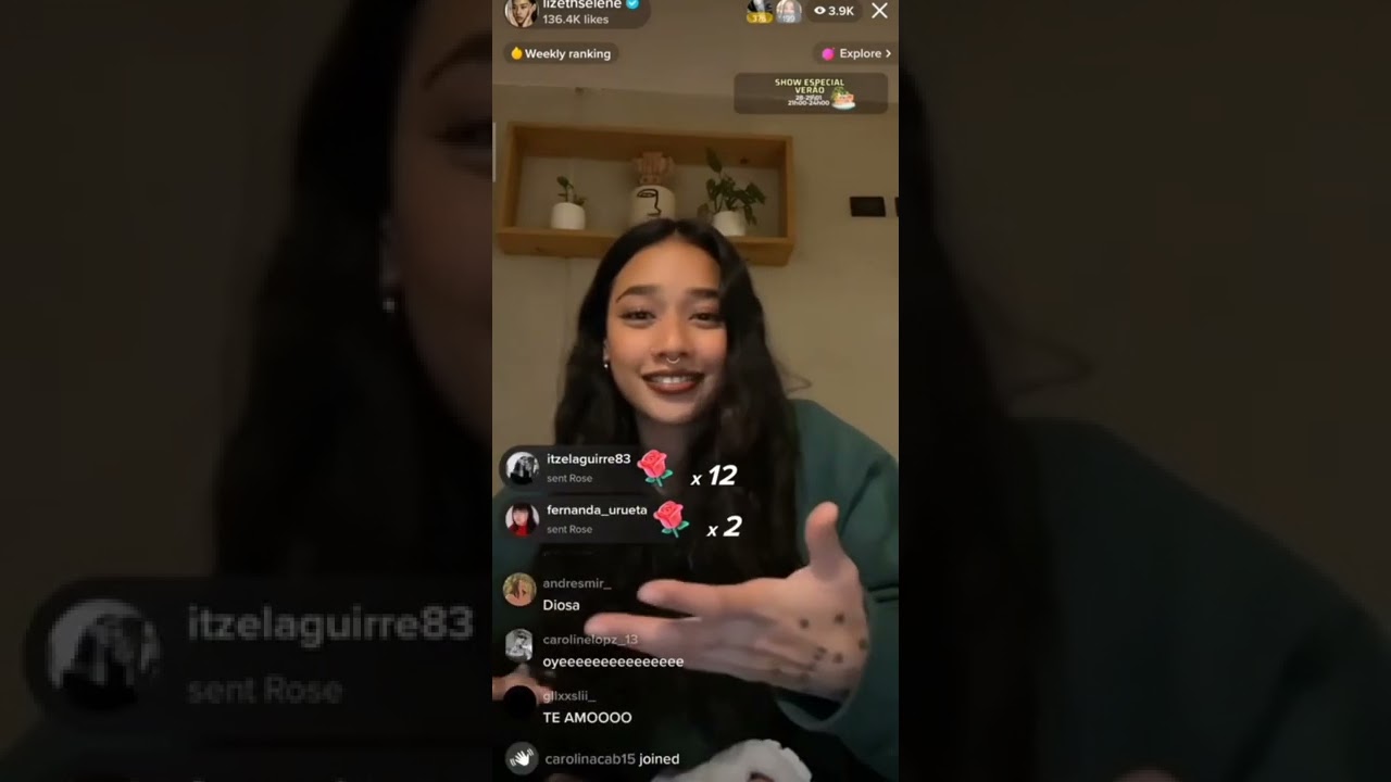 Lizeth Selene // Live no Tik Tok 27/09 #selene #lizethselene #tiktok #live Part1