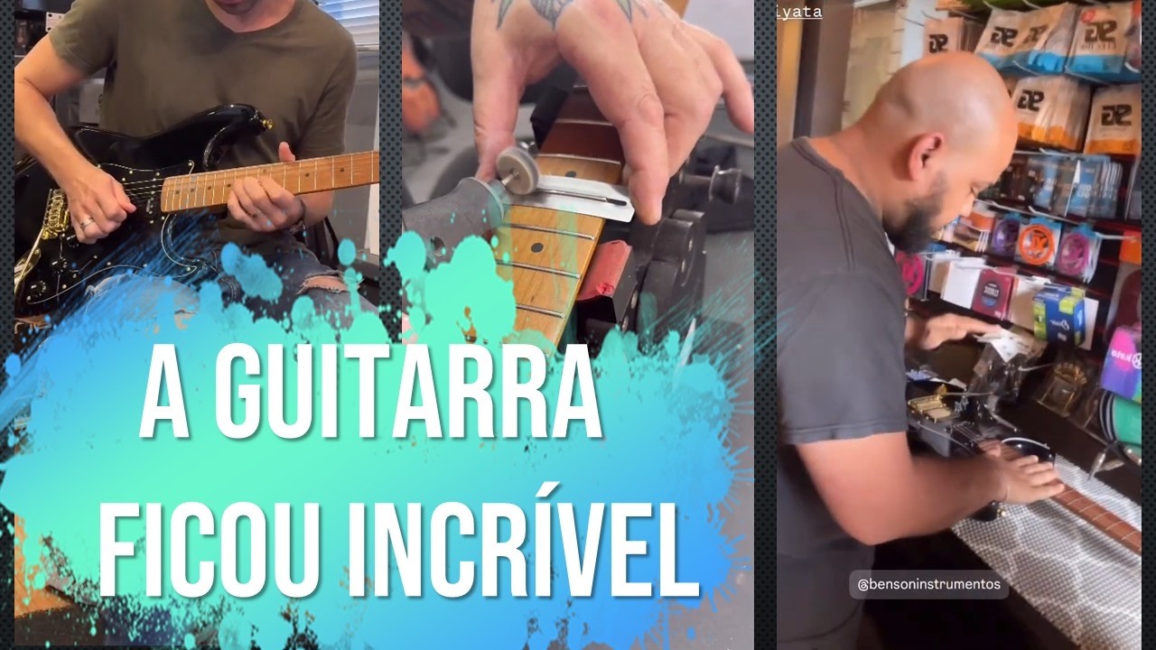 Um dia no LUTHIER com a GUITARRA BENSON | VLOG