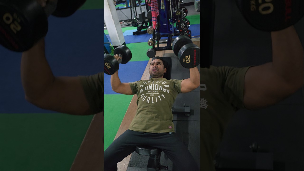 Incline Bench Dumbbell Fly — Upper chest activation!ইনক্লাইন ব্রাঞ্চ ডাম্বেল ফ্লাই —