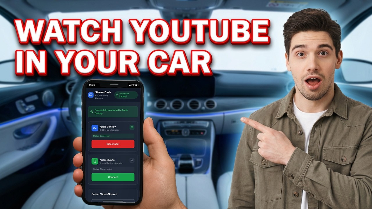 How to Watch Youtube in ANY Car (2026 Updated) Apple CarPlay NO JAILBREAK