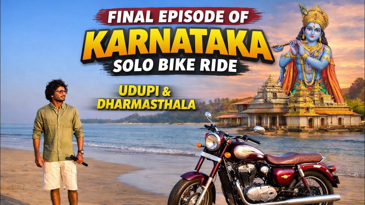 Final Episode | Karnataka Solo Bike Ride 🏍️ | Udupi Islands 🌊 & Dharmasthala 🙏