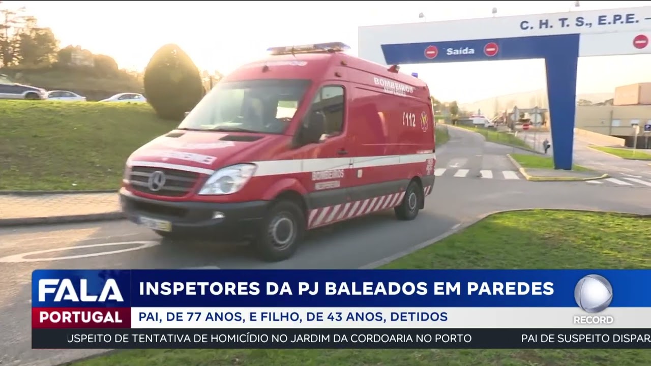 Inspetores da PJ baleados em Paredes