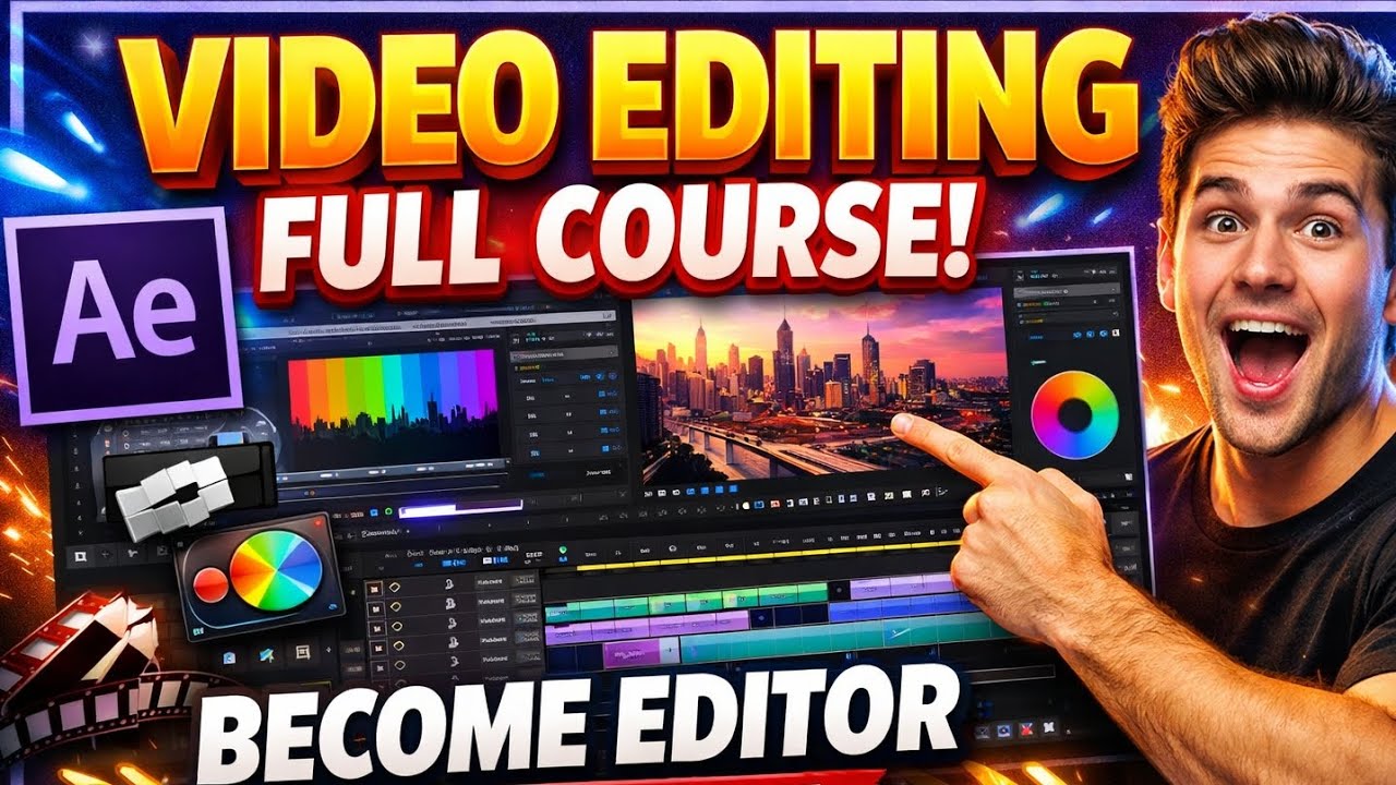 Become a Video Editor in 7 Days | After Effects Full Course 2026
