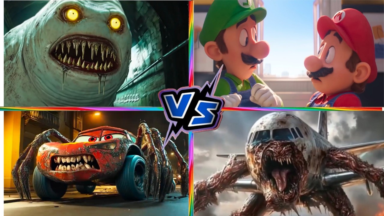McQueen MONSTER VS SUBPER Mario VS Head Eater VS  Train EATER  Tiles Hop EDM Rush 🎮 7