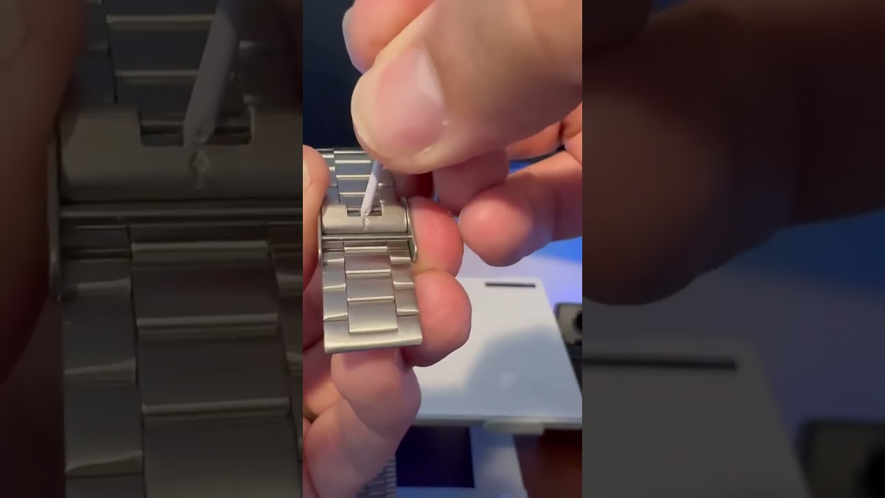 How to adjust Casio watch chain strap lock