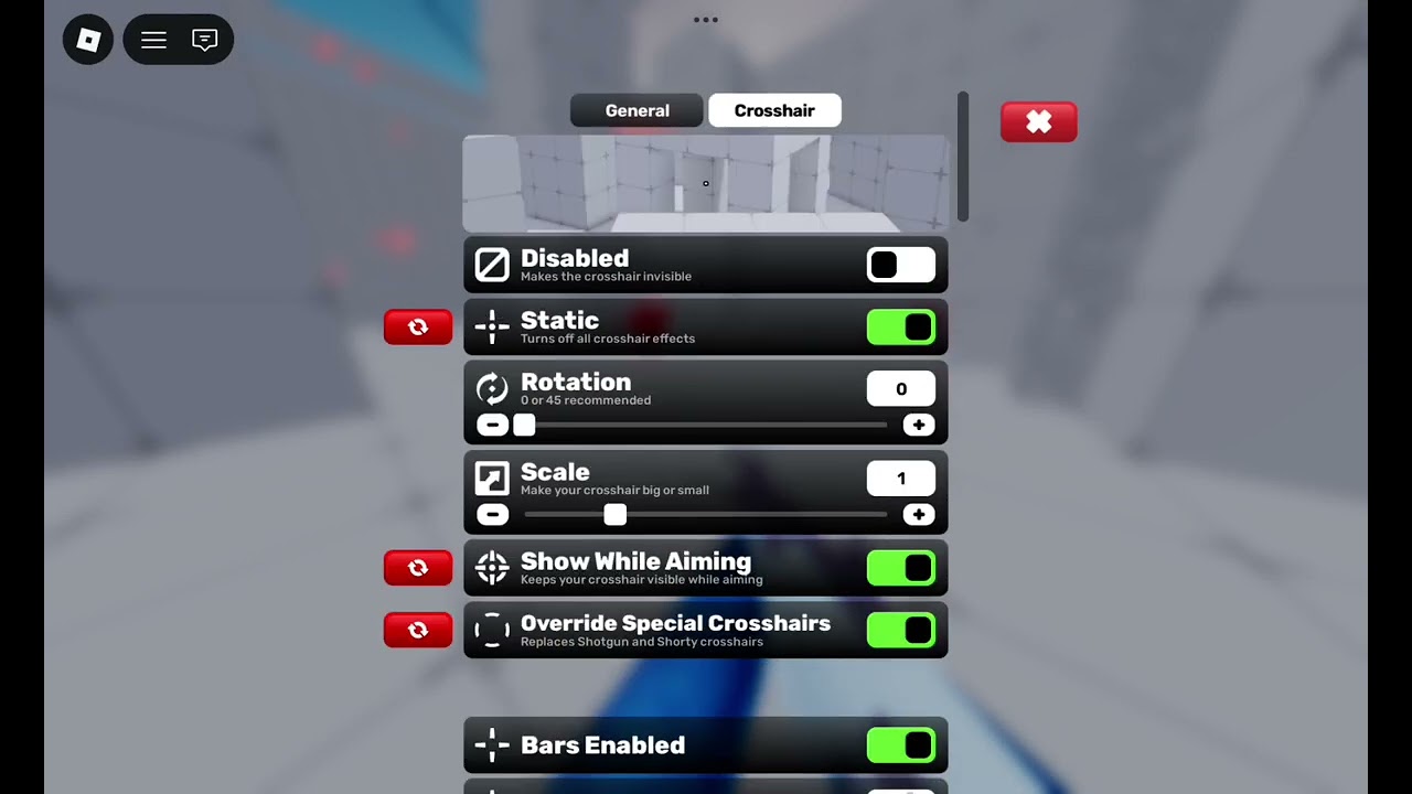 New settings!