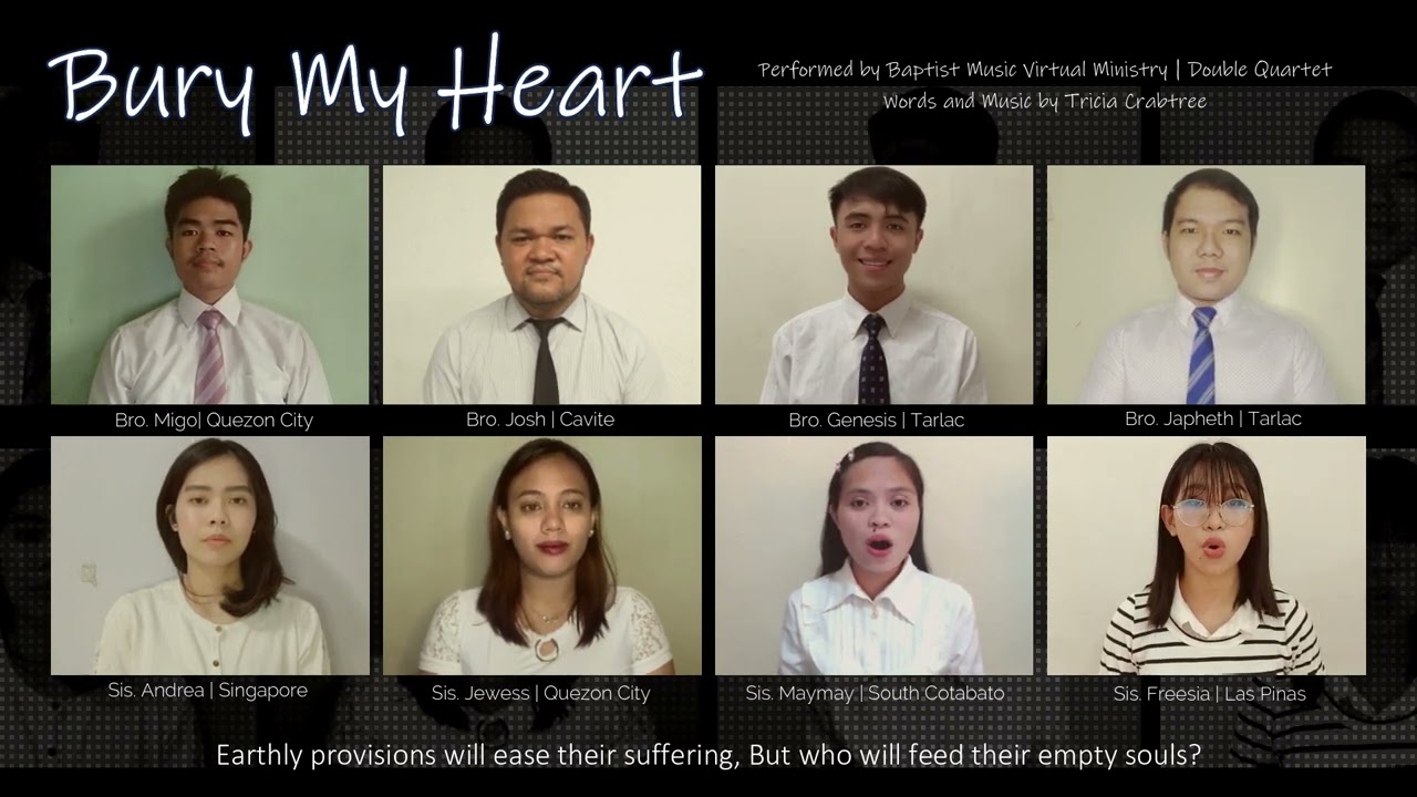 Bury My Heart | Baptist Music Virtual Ministry | Double Quartet