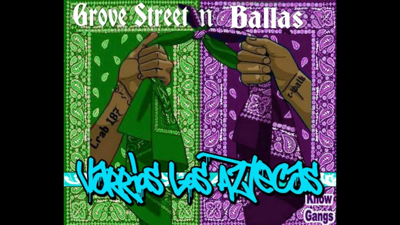 GTA 5 - "Grove Street And Aztecas Vs Ballas!"  (Taking Back Grove Street!)