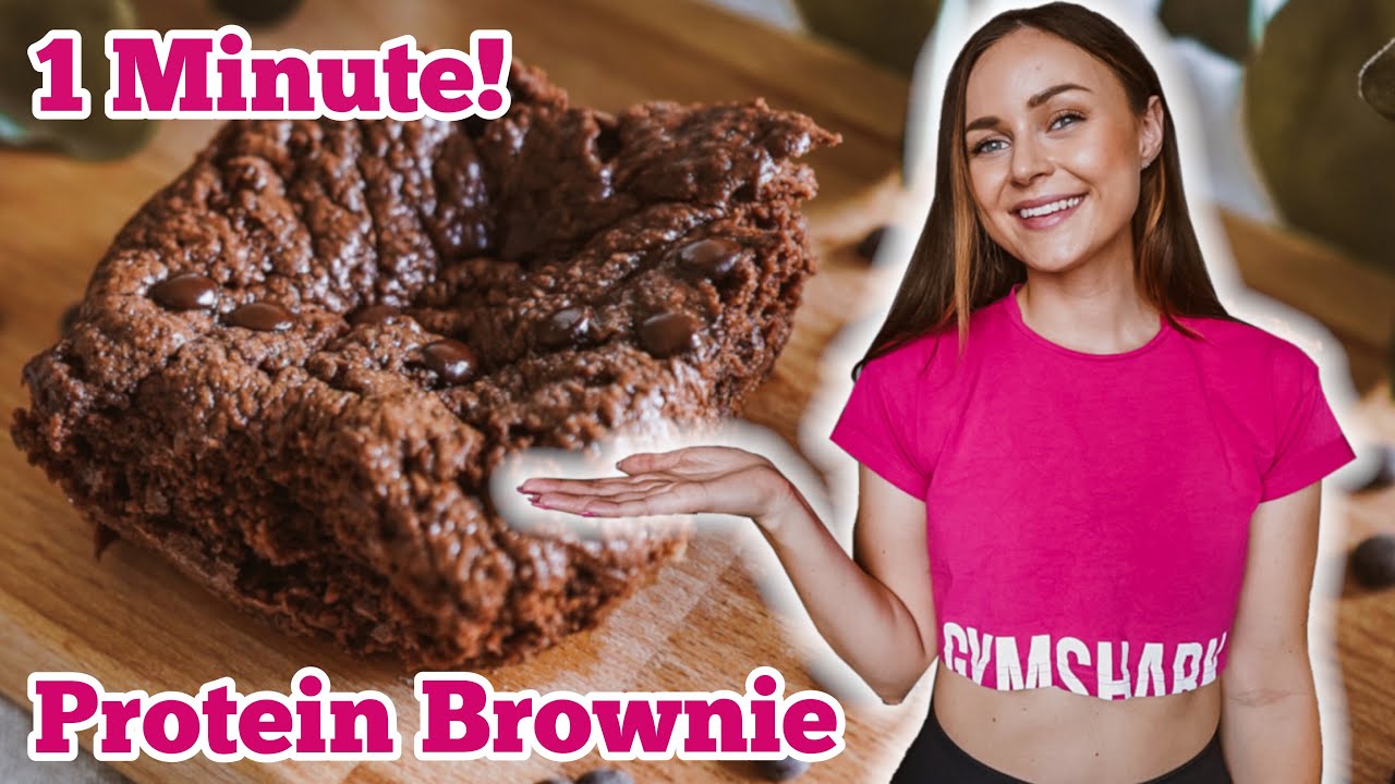 1 Minute Mikrowellen Protein BROWNIE 🤤😍 DIÄT Nachtisch schnell & einfach! Abnehmen ohne Verzicht!