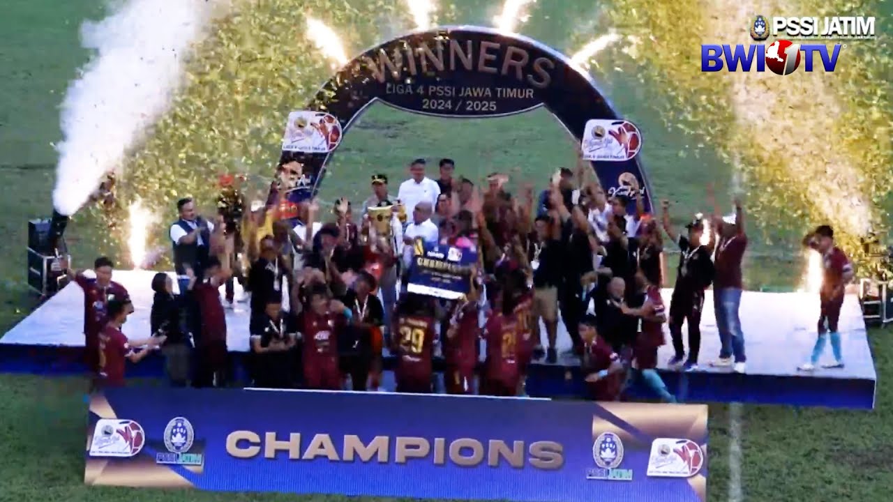 Penyerahan Trophy Juara 1 Liga 4 Jatim Persewangi Banyuwangi